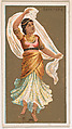 Bayadere, from National Dances (N225, Type 1) issued by Kinney Bros., Kinney Brothers Tobacco Company  American, Commercial color lithograph