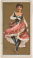 Cancan, from National Dances (N225, Type 1) issued by Kinney Bros., Kinney Brothers Tobacco Company American, Commercial color lithograph