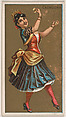Cachucha, from National Dances (N225, Type 1) issued by Kinney Bros., Kinney Brothers Tobacco Company American, Commercial color lithograph