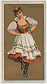 Csardas, from National Dances (N225, Type 1) issued by Kinney Bros., Kinney Brothers Tobacco Company American, Commercial color lithograph