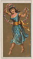 Flower Dance, from National Dances (N225, Type 1) issued by Kinney Bros., Kinney Brothers Tobacco Company American, Commercial color lithograph
