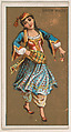 Greek Waltz, from National Dances (N225, Type 1) issued by Kinney Bros., Kinney Brothers Tobacco Company American, Commercial color lithograph