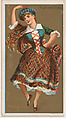 Highland Fling, from National Dances (N225, Type 1) issued by Kinney Bros., Kinney Brothers Tobacco Company American, Commercial color lithograph