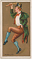 Irish Jig, from National Dances (N225, Type 1) issued by Kinney Bros., Kinney Brothers Tobacco Company American, Commercial color lithograph