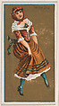 Irish Jig, from National Dances (N225, Type 1) issued by Kinney Bros., Kinney Brothers Tobacco Company American, Commercial color lithograph