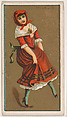 Irish Jig, from National Dances (N225, Type 1) issued by Kinney Bros., Kinney Brothers Tobacco Company American, Commercial color lithograph