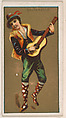 Saltarello, from National Dances (N225, Type 1) issued by Kinney Bros., Kinney Brothers Tobacco Company American, Commercial color lithograph
