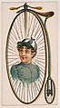 Bicycle, from the Novelties series (N228, Type 5) issued by Kinney Bros., Kinney Brothers Tobacco Company  American, Commercial color lithograph