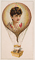 Hot air balloon, from the Novelties series (N228, Type 5) issued by Kinney Bros., Kinney Brothers Tobacco Company  American, Commercial color lithograph