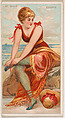 St. Malo, France, from the Surf Beauties series (N232), issued by Kinney Bros., Kinney Brothers Tobacco Company  American, Commercial color lithograph