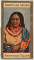 American Indian, Arapahoe Squaw, from Types of Nationalities (N240) issued by Kinney Bros., Kinney Brothers Tobacco Company  American, Commercial color lithograph