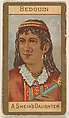 Bedouin, A Sheik's Daughter, from Types of Nationalities (N240) issued by Kinney Bros., Kinney Brothers Tobacco Company American, Commercial color lithograph