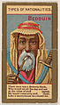 Bedouin, from Types of Nationalities (N240) issued by Kinney Bros., Kinney Brothers Tobacco Company American, Commercial color lithograph