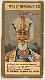 Egyptian, from Types of Nationalities (N240) issued by Kinney Bros., Kinney Brothers Tobacco Company  American, Commercial color lithograph