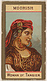 Moorish, Woman of Tangier, from Types of Nationalities (N240) issued by Kinney Bros., Kinney Brothers Tobacco Company  American, Commercial color lithograph