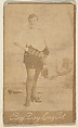 [Actress with tartan plaid scarf at waist], from the Actors and Actresses series (N150b) issued by Duke Sons & Co. to promote Duke Cigarettes, W. Duke, Sons & Co.  American, Albumen photograph