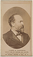 James A. Garfield from the Actresses, Celebrities, and Children series (N151) issued by Duke Sons & Co. to promote Duke Cigarettes, W. Duke, Sons & Co.  American, Albumen photograph