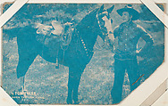 Tom Tyler in "When the Law Rides" from Western Stars or Scenes Exhibit Cards series (W412), Exhibit Supply Company  American, Commercial color photolithograph