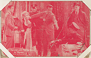 Victor Varconi and Phyllis Haver in "Chicago" from Scenes from Movies Exhibit Cards series (W404), Exhibit Supply Company  American, Commercial color photolithograph