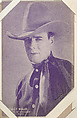 Wally Wales in "The Meddlin' Stranger" from Western Stars or Scenes Exhibit Cards series (W412), Exhibit Supply Company  American, Commercial color photolithograph