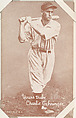 Charlie Gehringer from Salutations Baseball Exhibits series (W462), Exhibit Supply Company American, Commercial color photolithograph