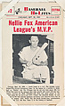 Nellie Fox #72 from Nu-Card Baseball Hi-Lites series (W460), Nu-Card, Inc., Commercial photolithograph