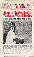 Warren Spahn #63 from Nu-Card Baseball Hi-Lites series (W460), Nu-Card, Inc., Commercial photolithograph