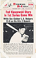 Ted Kluszewski #57 from Nu-Card Baseball Hi-Lites series (W460), Nu-Card, Inc., Commercial photolithograph