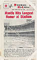 Mickey Mantle #50 from Nu-Card Baseball Hi-Lites series (W460), Nu-Card, Inc., Commercial photolithograph