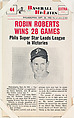 Robin Roberts #44 from Nu-Card Baseball Hi-Lites series (W460), Nu-Card, Inc., Commercial photolithograph