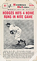 Gil Hodges #41 from Nu-Card Baseball Hi-Lites series (W460), Nu-Card, Inc., Commercial photolithograph