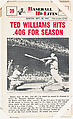 Ted Williams #39 from Nu-Card Baseball Hi-Lites series (W460), Nu-Card, Inc., Commercial photolithograph