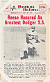 Harold "Pee Wee" Reese #37 from Nu-Card Baseball Hi-Lites series (W460), Nu-Card, Inc., Commercial photolithograph