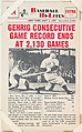 Lou Gehrig #24 from Nu-Card Baseball Hi-Lites series (W460), Nu-Card, Inc., Commercial photolithograph