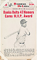 Ernie Banks #20 from Nu-Card Baseball Hi-Lites series (W460), Nu-Card, Inc., Commercial photolithograph