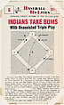 Indians Take Bums #6 from Nu-Card Baseball Hi-Lites series (W460), Nu-Card, Inc., Commercial photolithograph