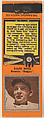 Ralph Boyle, Brooklyn Dodgers, from the Baseball Players Match Cover design series (U1) issued by Diamond Match Company, The Diamond Match Company American, Printed matchbook