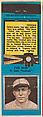 Paul Dean, St. Louis Cardinals, from the Baseball Players Match Cover design series (U1) issued by Diamond Match Company, The Diamond Match Company  American, Printed matchbook