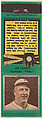 Jim Elliott, Philadelphia Phillies, from the Baseball Players Match Cover design series (U1) issued by Diamond Match Company, The Diamond Match Company  American, Printed matchbook