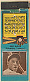 Eric McNair, Philadelphia Athletics, from the Baseball Players Match Cover design series (U1) issued by Diamond Match Company, The Diamond Match Company  American, Printed matchbook