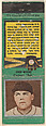 John Moore, Cincinnati Reds, from the Baseball Players Match Cover design series (U1) issued by Diamond Match Company, The Diamond Match Company  American, Printed matchbook