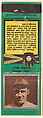 Lynn Nelson, Chicago Cubs, from the Baseball Players Match Cover design series (U1) issued by Diamond Match Company, The Diamond Match Company  American, Printed matchbook