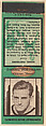 Daniel Fortmann, Chicago Bears, from the Football Players Match Cover design series (U7) issued by Diamond Match Company, The Diamond Match Company  American, Printed matchbook