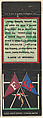Fordham - St. Mary's from Traditional College Rivals (Football) Match Cover design series (U8) issued by Diamond Match Company, The Diamond Match Company  American, Printed matchbook
