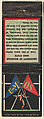 University of Michigan - Ohio State from Traditional College Rivals (Football) Match Cover design series (U8) issued by Diamond Match Company, The Diamond Match Company  American, Printed matchbook