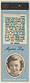 Myrna Loy from Movie Stars Match Cover design series (U21) issued by Diamond Match Company, The Diamond Match Company American, Printed matchbook