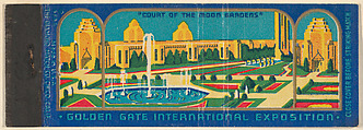 Court of the Moon Gardens from the Golden Gate International Exposition Match Cover series (U33), The Diamond Match Company American, Printed matchbook