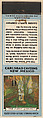 The First Spring from Carlsbad Caverns, Souvenir Views Match Cover series (U40.2), The Diamond Match Company American, Printed matchbook