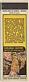 Rock of Ages from Carlsbad Caverns, Souvenir Views Match Cover series (U40.2), Match Corporation of America  American, Printed matchbook