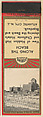 Along the Beach from Atlantic City, Souvenir Views Match Cover series (U40.1), The Diamond Match Company American, Printed matchbook